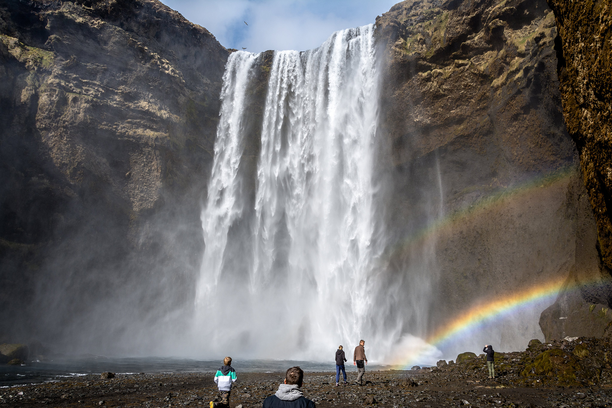 Skogafoss, Eyvindarholar